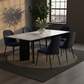Linea Marble Dining Table Black Lifestyle 2