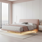 LumiGlow Platform Bed in Blush Pink Room
