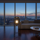 Luna Capsule Floor Lamp - City View
