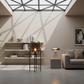 Luna Capsule Floor Lamp - Dark Smoky Architectural Skylight