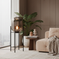 Luna Capsule Floor Lamp - Dark Tinted Morning Mist