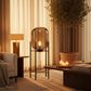 Luna Capsule Floor Lamp - Dark Tinted Sunset Glow