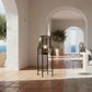 Luna Capsule Floor Lamp - Villa Setting