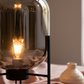 Luna Capsule Table Lamp - Complete Dark Capsule Side Angle Detail