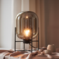 Luna Capsule Table Lamp - Dark Capsule Shade Detail Low Angle