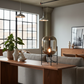 Luna Capsule Table Lamp - Industrial Loft Concrete