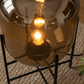 Luna Capsule Table Lamp - Overhead Diagonal Capsule and Frame