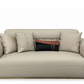 Luxury Beige Leather Sofa - Matched Lighting