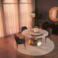 Marble Lazy Susan Round Dining Table - Lifestyle 3