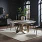 Marble Lazy Susan Round Dining Table - Lifestyle 4