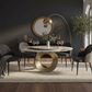 Marble Lazy Susan Round Dining Table - Lifestyle 6