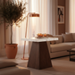 Marble & Walnut Pyramid Side Table - Lifestyle 3