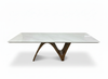 Maxridge Marble Dining Table - Pure White Background