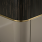 Meridian End Table - Gold Band Detail