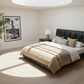 Metro Luxe Upholstered Bed - Circular Skylight