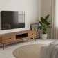 Mid-Century Walnut TV Stand – Wall TV Elevated