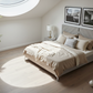 Mirage Grey Panel Bed - Circular Skylight