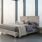 Mirage Grey Panel Bed - Dawn Fog