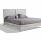 Mirage Grey Panel Bed - Elongated Shadow