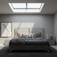 Mirage Grey Panel Bed - Geometric Skylight