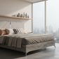 Mirage Grey Panel Bed - Morning Mist