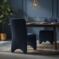 Mod Wave Velvet Dining Chair - Angle 5