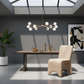 Mod Wave Velvet Dining Chair - Lifestyle 2