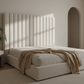 Modern Bouclé Upholstered Bed - Arched Doorway