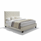 Modern Chevron Upholstered Platform Bed - Diagonal Angular