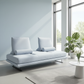 Modern Convertible Lounger Sofa - Pastel Blue Room