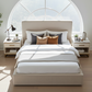 Modern Low-Profile Platform Bed - Arched Window