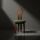 Modern Sculpted Back Dining Chair