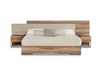 Modern Walnut Harmony Bed - Compact Shadow