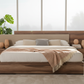 Modern Walnut Harmony Bed - Dramatic Morning