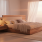 Modern Walnut Harmony Bed - Sunset Magic