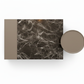 Monolith Marble Coffee Table Set - Overhead