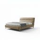 Nest Tucked Leather Bed with Dark Shadow