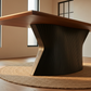 Noir Walnut Dining Table Angle 3