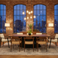 Noir Walnut Dining Table - Industrial Loft