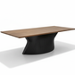 Noir Walnut Dining Table - Studio Side View