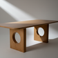 Oak Circle Pedestal - Chiaroscuro 1