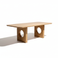 Oak Circle Pedestal Dining Table - Product Shot 2