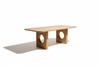 Oak Circle Pedestal Dining Table - Product Shot 2