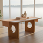 Oak Circle Pedestal - Lifestyle 7