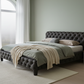 Opulent Slumber Bed - Serene Scandinavian