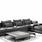Pastel Urban Modular Sectional Sofa - Geometric Shadows