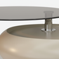 Pebble Smoked Glass Coffee Table - Angle 2
