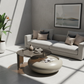 Pebble Smoked Glass Coffee Table - Lifestyle 2