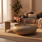 Pebble Smoked Glass Coffee Table - Lifestyle 5