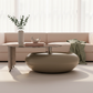 Pebble Smoked Glass Coffee Table - Lifestyle 7